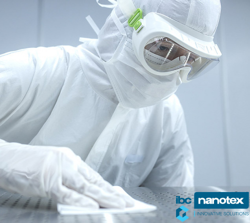 Mаска лицевая одноразовая на завязках Isofield Zetta 230 для чистых помещений IBC Nanotex
