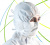 Mаска лицевая одноразовая на завязках Isofield Zetta 230 для чистых помещений IBC Nanotex