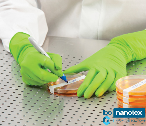 Перчатки нитрил нестерильные Isofield Gecko, 300 мм