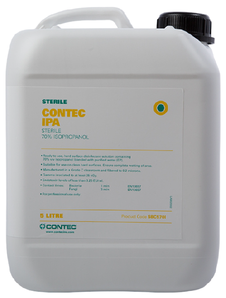 Средство дезинфицирующее стерильное Contec 70% IPA SBС570I для чистых помещений IBC Nanotex