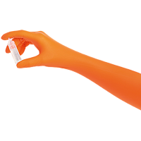 Перчатки стерильные нитриловые Orange Nitrile 300 Dl SHIELD Scientific для чистых помещений IBC Nanotex