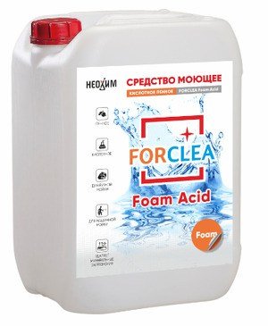 Концентрированное кислотное моющее средство FORCLEA Foam Acid IBC Nanotex