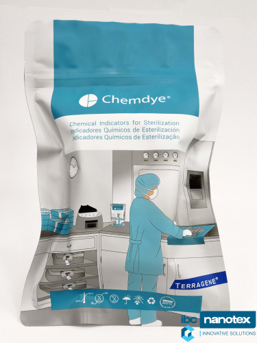 CD23 Химический индикатор. Класс 1. Автоклавирование (стерилизация паром). Chemdye