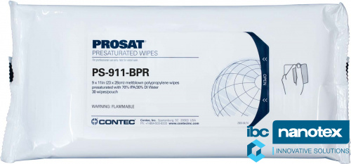 Салфетки влажные нетканые Contec PROSAT Meltblown Polypropylene Contec, Inc. для чистых помещений