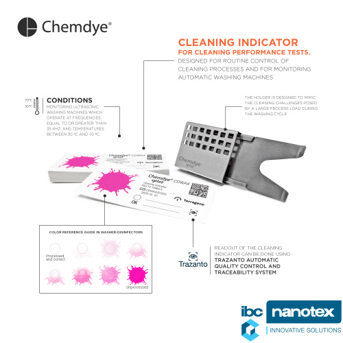 CDWAH Держатель для индикаторов мойки CDWA4. Chemdye