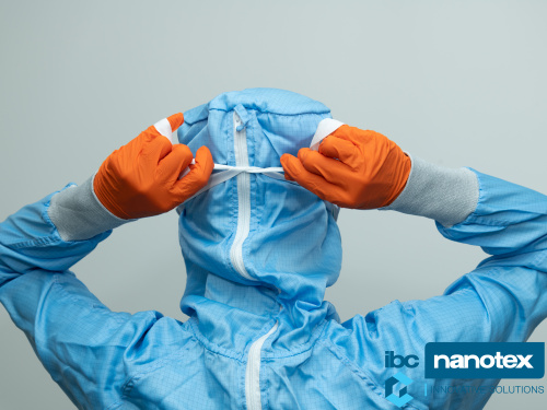 Перчатки нитрил/неопрен нестерильные Shield Orange Nitrile 300 DI SHIELD Scientific B.V. чистые помещения IBC Nanotex