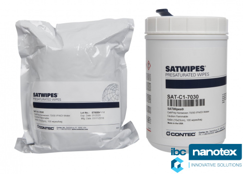Салфетки влажные SATWipes SAT-C1-7030, 15x23cm Contec для чистых помещений