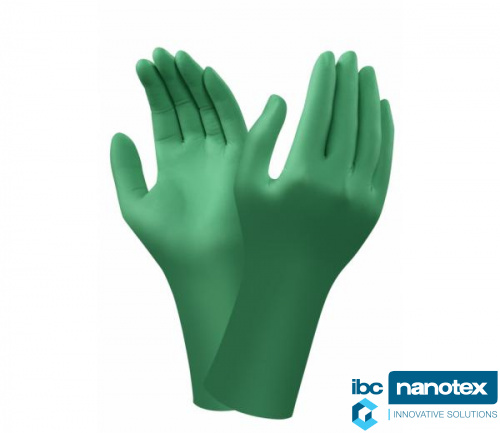 Перчатки неопреновые стерильные TouchNTuff DermaShield 73-701 Ansell для чистых помещений IBC Nanotex