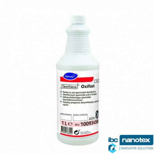 Спороцидное стерильное дезинфицирующее средство ClearKlens Oxifast для чистых помещений IBC Nanotex