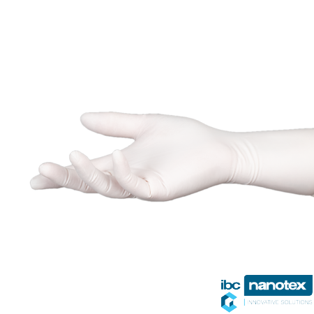 Перчатки нитриловые стерильные WHITE NITRILE 300 DI SHIELD Scientific для чистых помещений IBC Nanotex